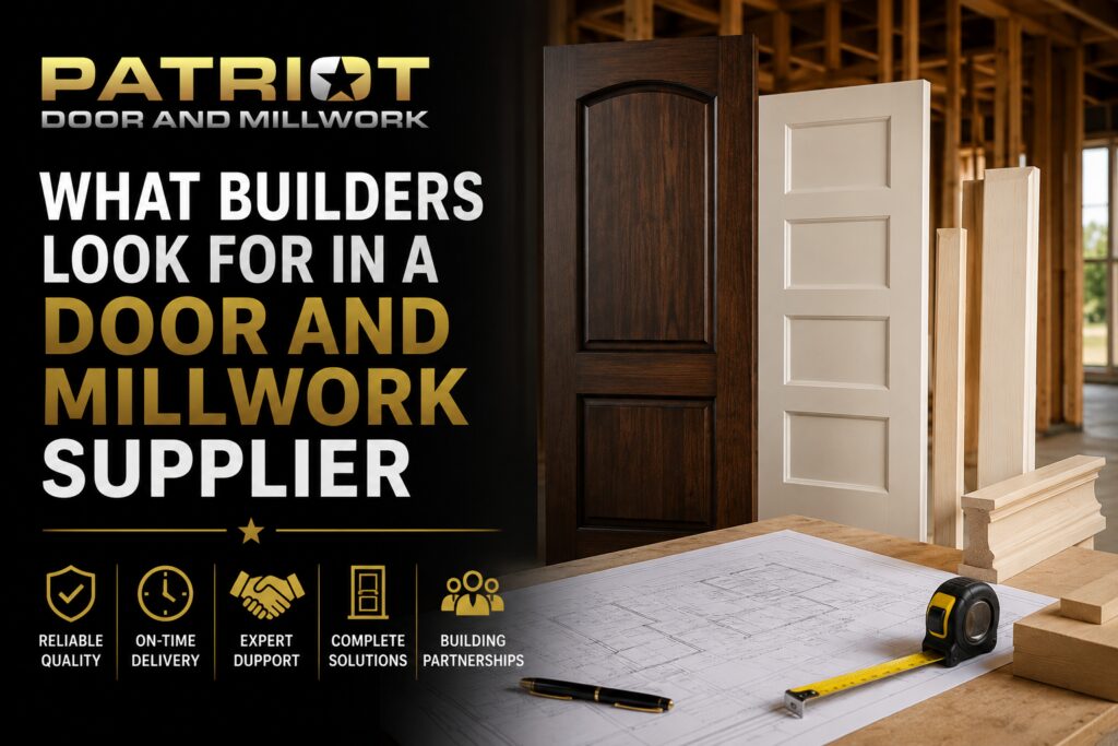 what builders look for in a door and millwork supplier