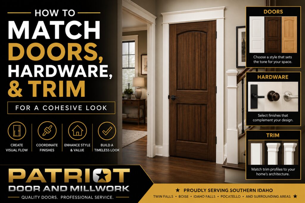 how to match doors, hardware & trim for a cohesive look