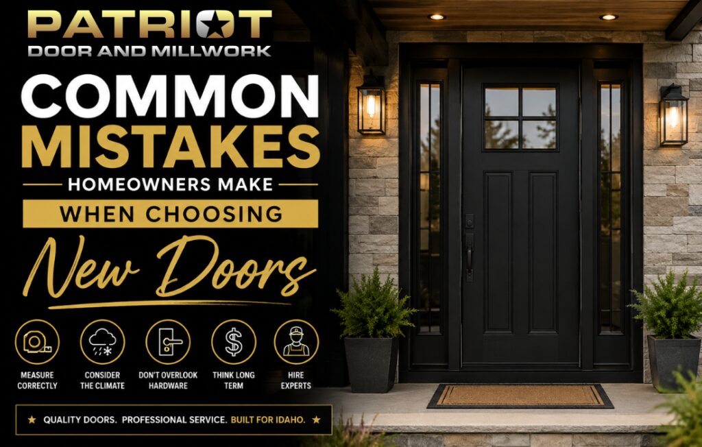 patriot door and millwork common mistakes homeowners make when choosing new doors