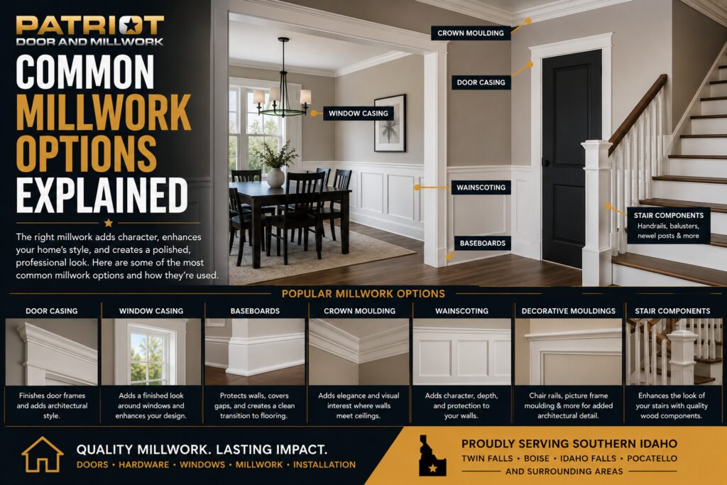 common millwork options explained