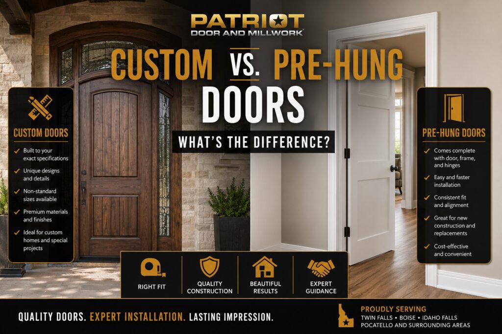 custom vs. pre-hung doors. what's the difference?