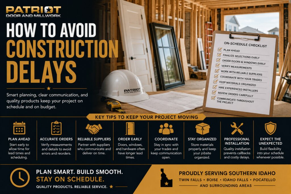 how to avoid construction delays