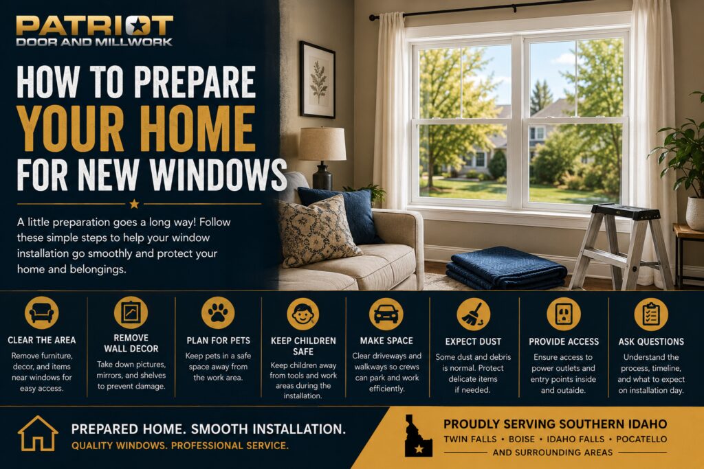 how to prepare your home for new windows