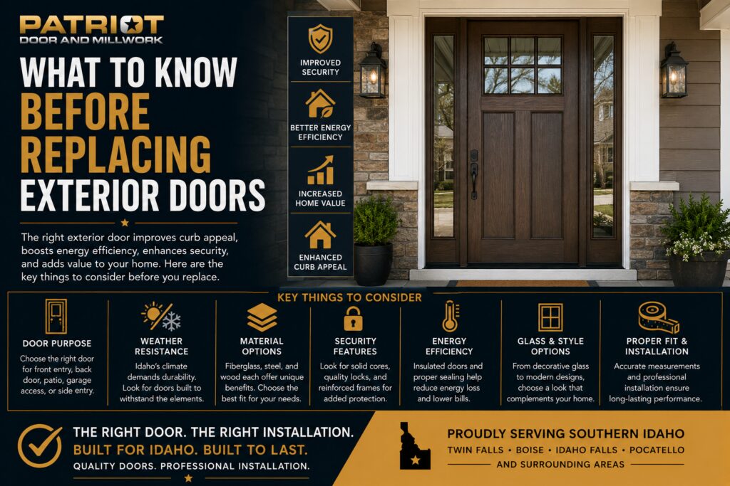 what to know before replacing exterior doors