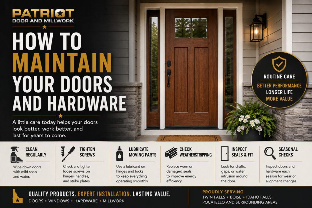how to maintain your doors and hardware