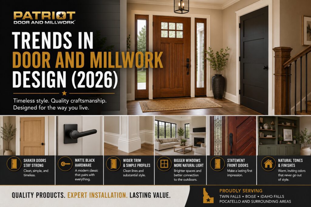 trends in doors and millwork design 2026